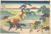 Sekiya Village on the Sumida River (Sumidagawa Sekiya no sato), from the series Thirty-six Views of Mount Fuji (Fugaku sanjūrokkei), Katsushika Hokusai  Japanese, Woodblock print; ink and color on paper, Japan