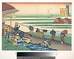 Poem by Dainagon Tsunenobu (Minamoto no Tsunenobu, Katsura no Dainagon), from the series One Hundred Poems Explained by the Nurse (Hyakunin isshu uba ga etoki), Katsushika Hokusai Japanese, Woodblock print; ink and color on paper, Japan
