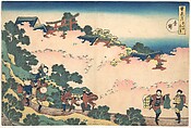 Cherry Blossoms at Yoshino (Yoshino), from the series Snow, Moon, and Flowers (Setsugekka), Katsushika Hokusai Japanese, Woodblock print; ink and color on paper, Japan