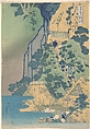 Kiyotaki Kannon Waterfall at Sakanoshita on the Tōkaidō (Tōkaidō Sakanoshita Kiyotaki kannon), from the series A Tour of Waterfalls in Various Provinces (Shokoku taki meguri), Katsushika Hokusai  Japanese, Woodblock print; ink and color on paper, Japan