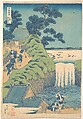 Fall of Aoiga Oka, Yedo, Katsushika Hokusai Japanese, Woodblock print; ink and color on paper, Japan