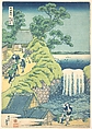 The Falls at Aoigaoka in the Eastern Capital (Tōto Aoigaoka no taki), from the series A Tour of Waterfalls in Various Provinces (Shokoku taki meguri), Katsushika Hokusai Japanese, Woodblock print; ink and color on paper, Japan