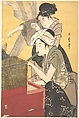 The Kitchen, Kitagawa Utamaro  Japanese, Right-hand sheet of a triptych of woodblock prints; ink and color on paper, Japan