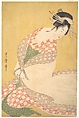 The Outer Robe, Kitagawa Utamaro  Japanese, Woodblock print; ink and color on paper, Japan