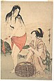 Abalone Divers, Kitagawa Utamaro  Japanese, Right-hand sheet of a triptych of woodblock prints; ink and color on paper, Japan