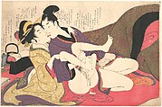 Erotic Print, Kitagawa Utamaro  Japanese, Woodblock print; ink and color on paper, Japan