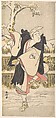 Onoe Matsusuke as a Kannen-Butsu or Mendicant Buddhist Monk, Katsukawa Shunkō Japanese, Woodblock print; ink and color on paper, Japan