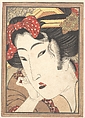 Rejected Geisha from Passions Cooled by Springtime Snow, Keisai Eisen  Japanese, Woodblock print; ink and color on paper, Japan