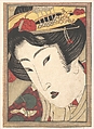 Rejected Geisha from Passions Cooled by Springtime Snow, Keisai Eisen  Japanese, Woodblock print; ink and color on paper, Japan