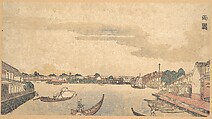 Ryogoku, Keisai Eisen  Japanese, Woodblock print; ink and color on paper, Japan