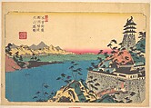 The Castle of Unuma, Keisai Eisen  Japanese, Woodblock print; ink and color on paper, Japan