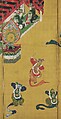 Bugaku Dances (front); Chinese Lions (reverse), Hanabusa Itchō (Japanese, 1652–1724), Pair of six-panel screens; ink, color, and gold leaf on paper , Japan