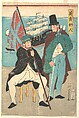 Englishmen, Utagawa Yoshikazu  Japanese, Woodblock print; ink and color on paper, Japan