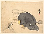 Uba, Shibata Zeshin  Japanese, Woodblock print; ink and color on paper, Japan