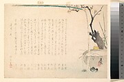 Surimono, Shibata Zeshin  Japanese, Woodblock print; ink and color on paper, Japan