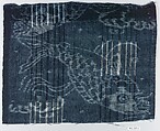 Piece, Indigo-dyed cotton, Japan