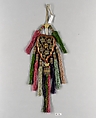 Mirror, Glass, silk, metallic thread, China