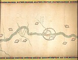 Map of the Grand Canal from Beijing to the Yangzi River, Unidentified artist (Chinese, late 18th or early 19th century), Handscroll; ink and color on silk, China