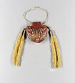 Girdle Set with Bats and the Character for Longevity (Shou), Silk, metallic thread, glass(?), China