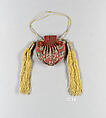 Girdle Set with Bats and the Character for Longevity (Shou), Silk, metallic thread, glass(?), China