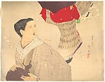 Hemeden; illustration from Bugei Kurabu (Literary Club), Mishima Shōsō  Japanese, Woodblock print; ink and color on paper, Japan