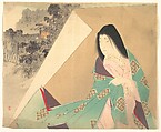 The Daughter Manju, illustration from Bugei Kurabu (Literary Club), Suzuki Kason Japanese, Woodblock print; ink and color on paper, Japan