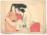 Love Letter (Kesobumi), Kajita Hanko  Japanese, Woodblock print; ink and color on paper, Japan