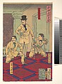 Illustration of the Great Korean War (Chōsen dai sensō no zu), Kobayashi Kiyochika  Japanese, Right-hand sheet of a triptych of woodblock prints; ink and color on paper, Japan