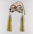 Case with Cover, Silk and metallic-thread embroidery on silk satin and float-patterned plain-weave silk, China