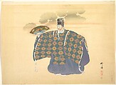 Illustration of Noh Theater: Scene from Okina, Tsukioka Kōgyo Japanese, Woodblock print; ink and color on paper, Japan