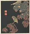 The Paroquet, Itō Jakuchū  Japanese, Reproduction of an original Jakuchū design; woodblock print, ink and color on paper, Japan