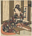 Print, Yashima Gakutei  Japanese, Woodblock print (surimono); ink and color on paper, Japan