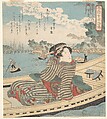Water Scene, Utagawa Kuniyoshi  Japanese, Woodblock print (surimono); ink and color on paper, Japan