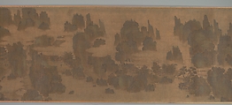 Retreats in the Spring Hills, Unidentified artist, Handscroll; ink and color on silk, China