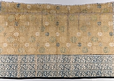 Piece from Coverlet, Silk; on hemp, China