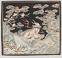 Rank Badge with Lions, Silk, metallic thread, China
