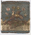 Embroidered Rank Badge for Civil Official, Silk, gold and silver metallic threads, China