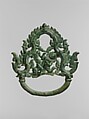 Palanquin Ring with Demon Battling a Horse, Bronze, Cambodia or Thailand
