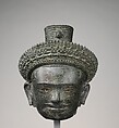 Head of Avalokiteshvara, the Bodhisattva of Infinite Compassion, Bronze, Cambodia
