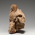 Head of a Female Figure, Stucco with traces of color, Pakistan (ancient region of Gandhara)
