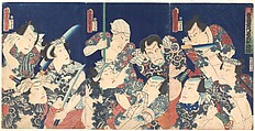 Utagawa's Lifetime Masterpiece, from the Japanese version of the Shuihu Zhuan, Utagawa Kunisada Japanese, Woodblock print; ink and color on paper, Japan