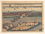 Landscape View at Yokohama (Yokohama fūkei), Utagawa (Gountei) Sadahide Japanese, Woodblock print; ink and color on paper, Japan