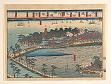 Landscape View at Yokohama (Yokohama fūkei), Utagawa (Gountei) Sadahide Japanese, Woodblock print; ink and color on paper, Japan