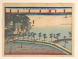 Landscape View at Yokohama (Yokohama fūkei), Utagawa (Gountei) Sadahide Japanese, Woodblock print; ink and color on paper, Japan