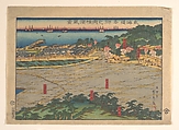 Landscape View at Yokohama (Yokohama fūkei), Utagawa (Gountei) Sadahide  Japanese, Woodblock print; ink and color on paper, Japan