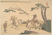 The Top of Mount Fuji, Katsushika Hokusai  Japanese, Woodblock print; ink and color on paper, Japan
