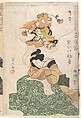 Album of Prints by Kikugawa Eizan, Utagawa Kunisada, and Utagawa Kunimaru, Nineteen prints by Kikugawa Eizan (Japanese, 1787–1867), Album of 24 woodblock prints; ink and color on paper, Japan