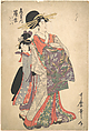 Courtesan, Shinohara and Kamuro of Tsuruya, Kitagawa Utamaro  Japanese, Woodblock print; ink and color on paper, Japan