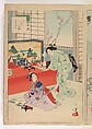 Noblewomen of the Tokugawa Period; Thirty-six Beauties (Sanjuroko kasensoro, Mizuno Toshikata (Japanese, 1866–1908), Album of 72 woodblock prints; ink and color on paper, Japan