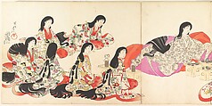 Chiyoda Castle (Album of Women), Yōshū (Hashimoto) Chikanobu Japanese, Woodblock prints; ink and color on paper, Japan